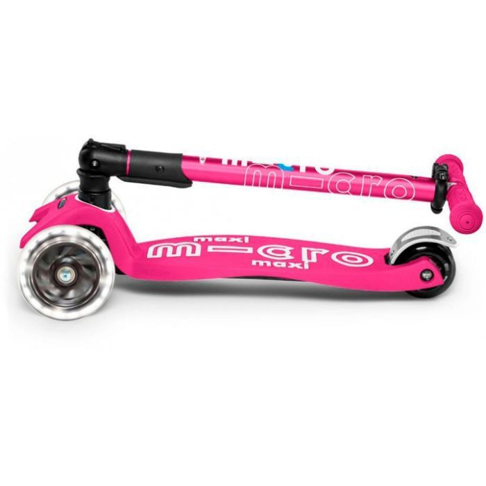 Самокат Micro Maxi Deluxe LED Рожевий (MMD096) зображення 4