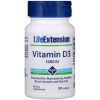 Витамин Life Extension Витамин D3, Vitamin D3, 25 мкг (1000 МЕ), 90 гелевых капсул (LEX-17539)