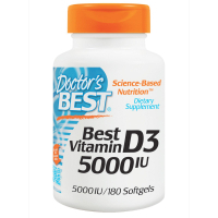 Photos - Vitamins & Minerals Doctors Best Вітамін Doctor's Best Вітамін D3 5000IU, 180 желатинових капсул (DRB-00218 