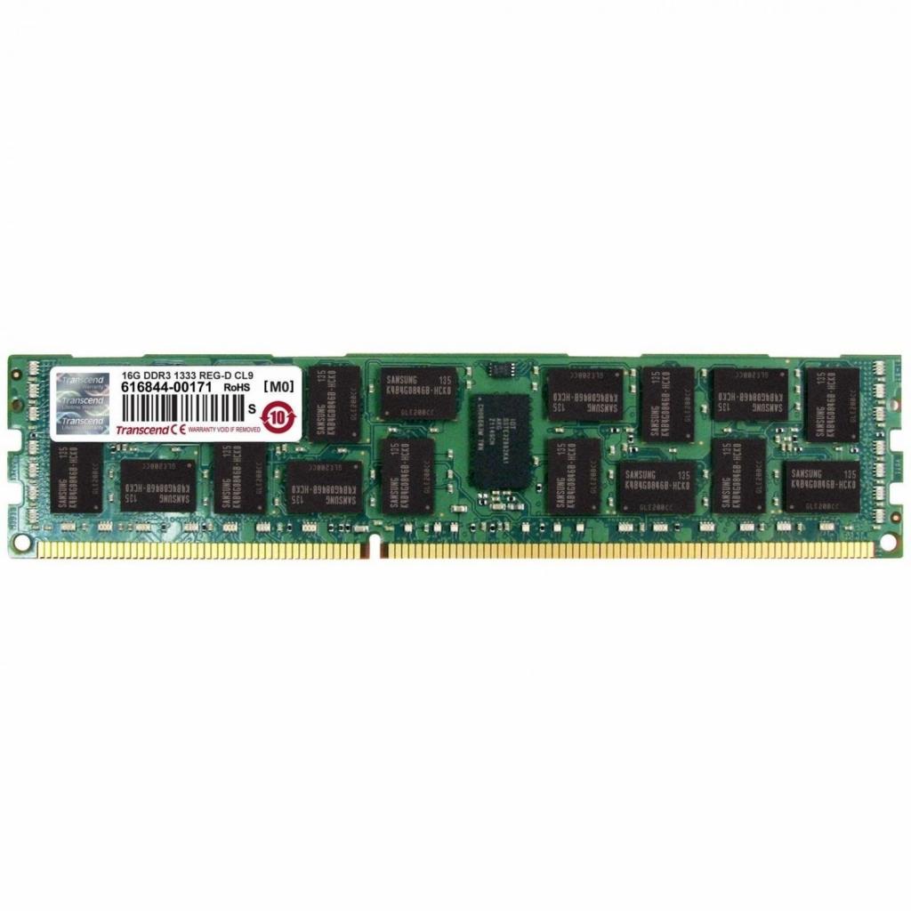 Модуль памяти для сервера DDR3 16GB ECC RDIMM 1333MHz 4Rx8 1.5V CL9 Transcend (TS2GKR72V3H)