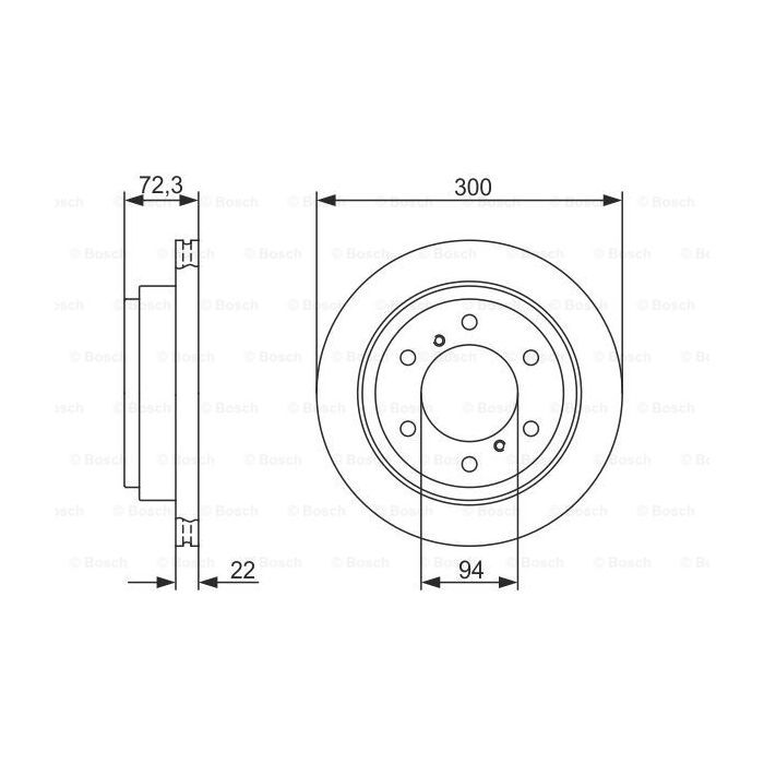 Гальмівний диск Bosch 0 986 479 373 зображення 5