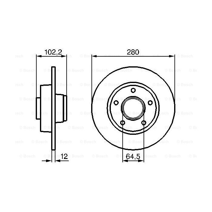 Тормозной диск Bosch 0 986 479 144 изображение 5