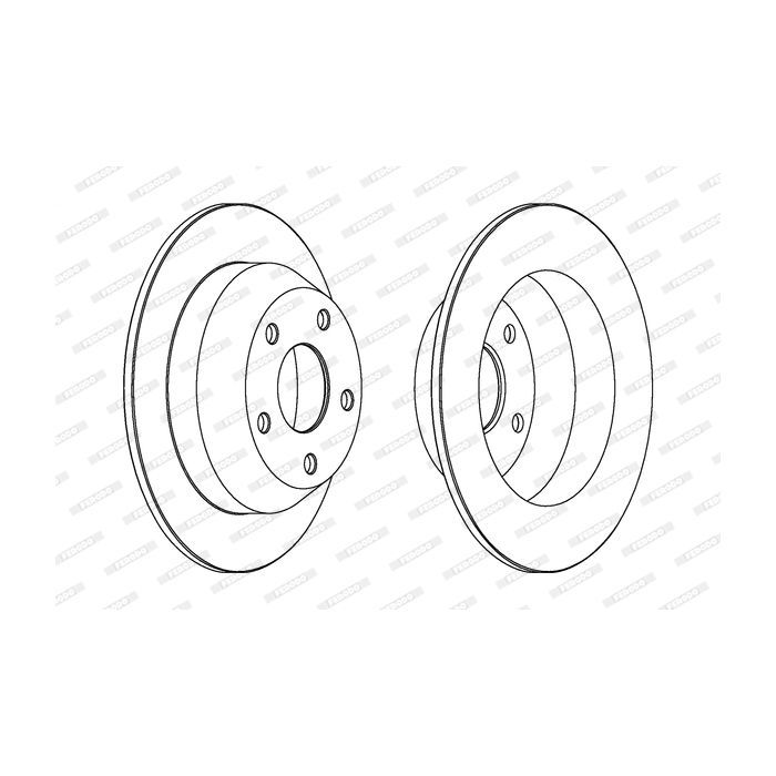 Тормозной диск FERODO DDF1553C