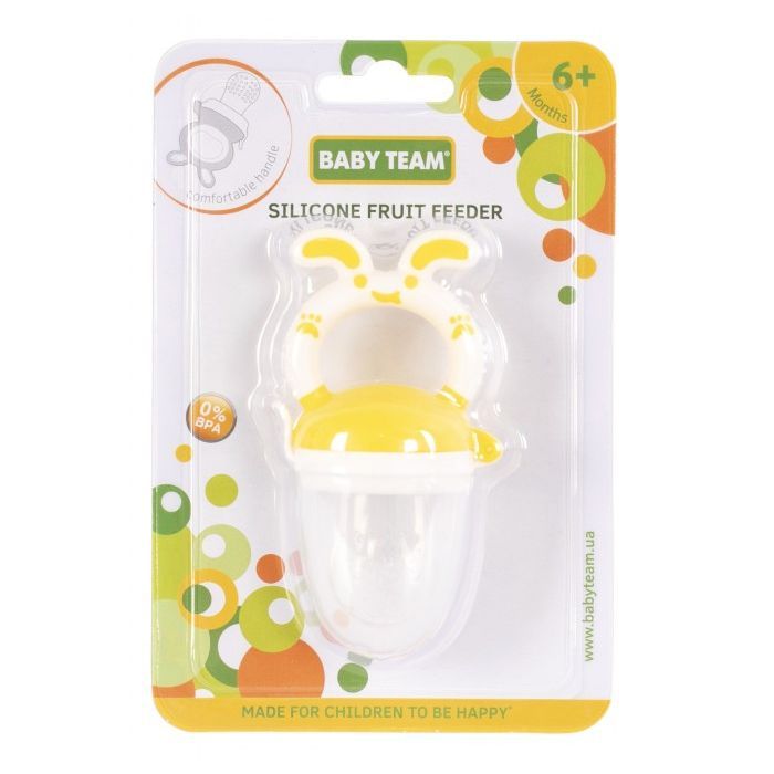 Ниблер Baby Team силиконовый (6203 желтый) изображение 2