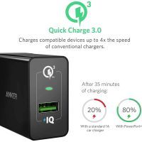 Зарядное устройство Anker PowerPort+ 1 with QC 3.0 PowerIQ (Black) (A2013L11) изображение 3