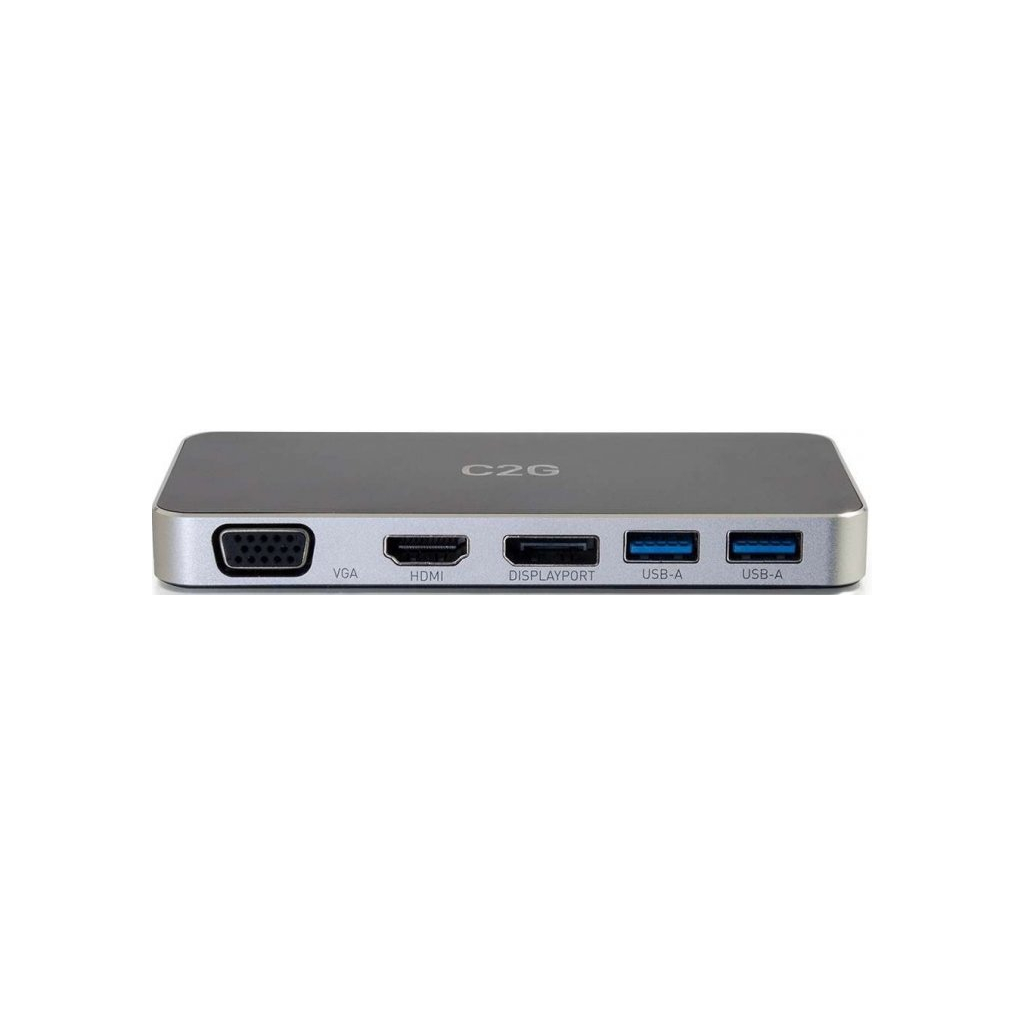 Порт-реплікатор C2G Docking Station USB-C на HDMI, DP, VGA, USB, Power Delivery (CG88845) зображення 2