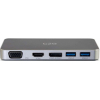 Порт-реплікатор C2G Docking Station USB-C на HDMI, DP, VGA, USB, Power Delivery (CG88845) зображення 2