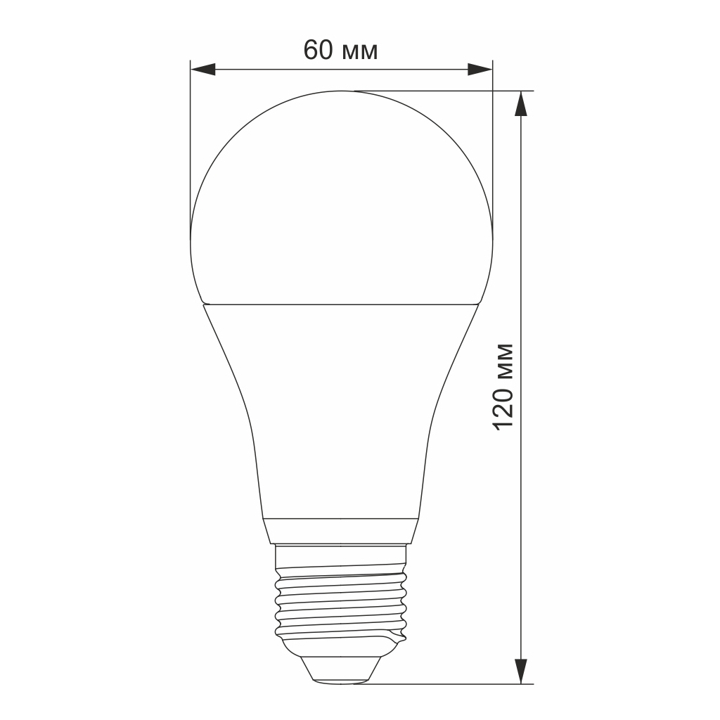 Лампочка Videx A65e 15W E27 4100K (VL-A65e-15274) изображение 3