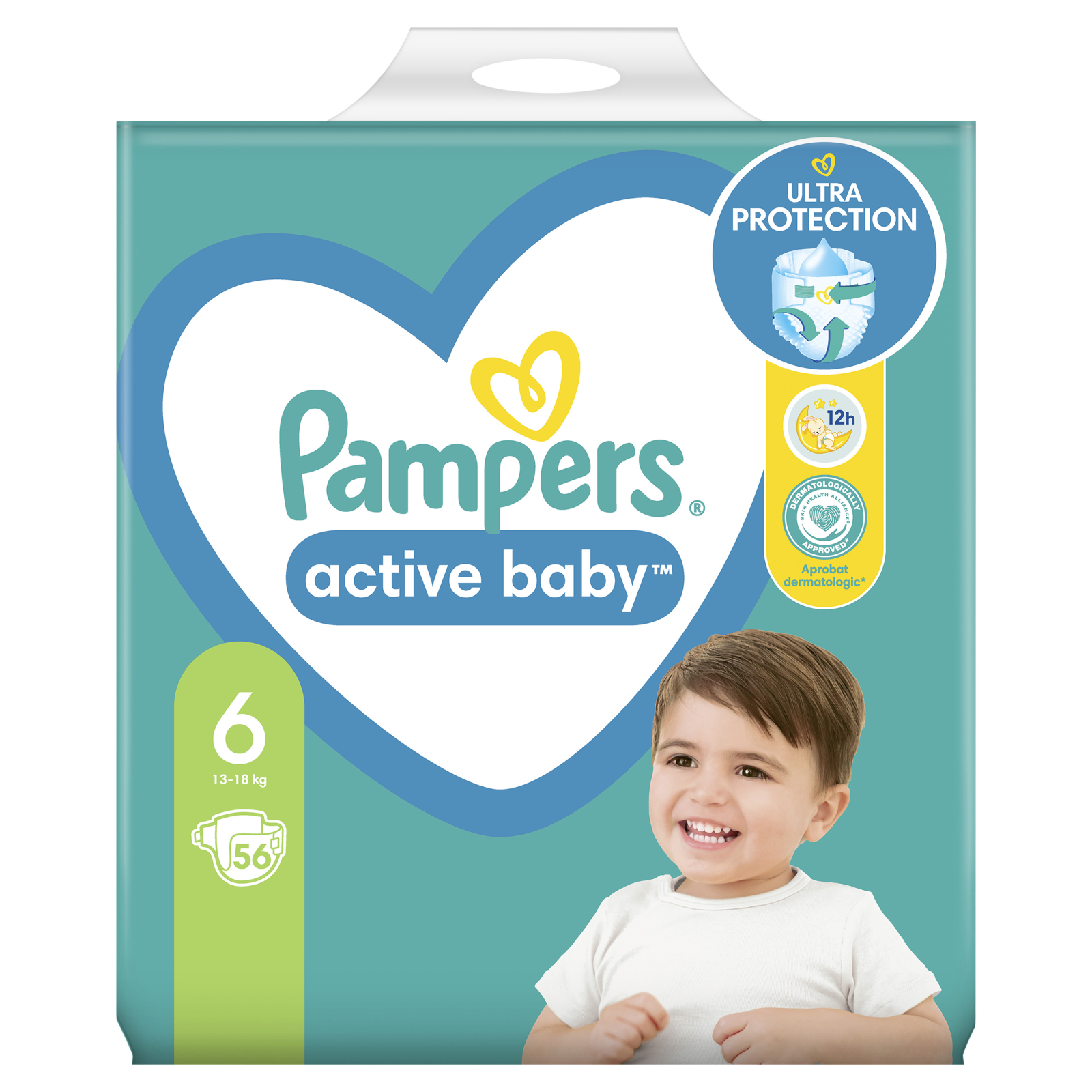 Підгузки Pampers Active Baby Giant Розмір 6 (13-18 кг) 56 шт (8001090950130) зображення 2