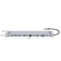 Концентратор XoKo USB-C 11 in 1 (XK-AС-1100) зображення 2