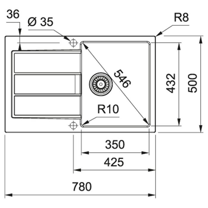 Мийка кухонна Franke Sirius 2.0 S2D 611-78 (143.0621.334) зображення 2