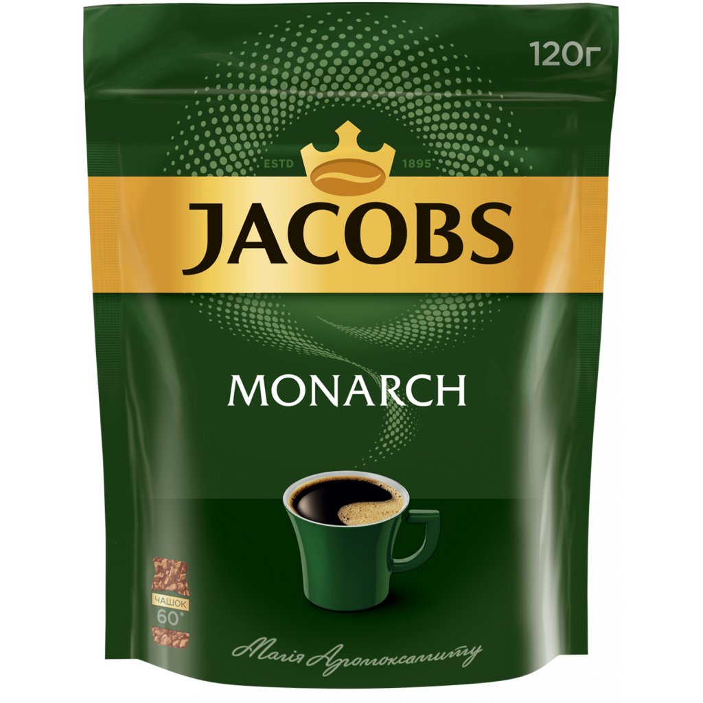 Кофе JACOBS растворимая 120г, пакет (prpj.90946)