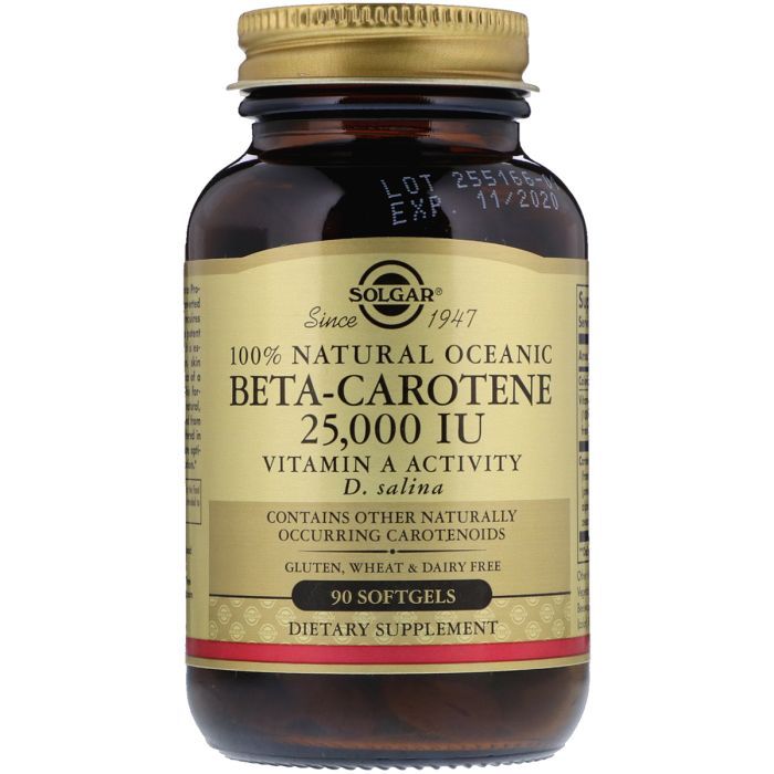 Витамин Solgar Бета Каротин Океанический (Витамин А) 25 000 МЕ, Natural Oce (SOL-02031) изображение 2