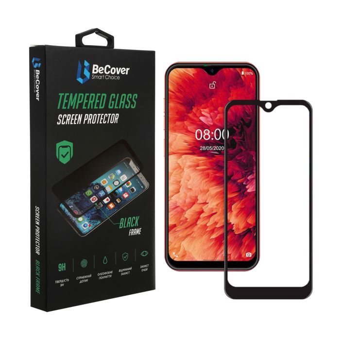 Скло захисне BeCover Ulefone Note 8 / Note 8P Black (707317)