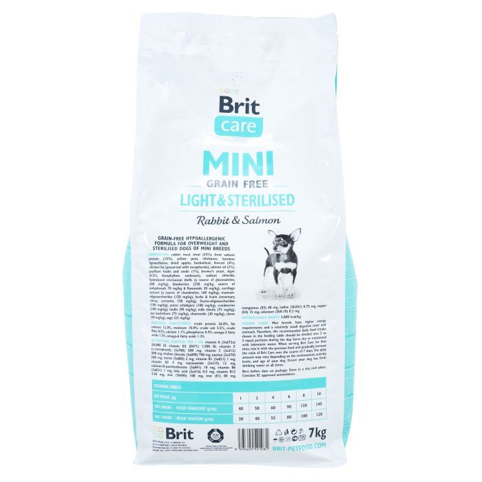 Сухой корм для собак Brit Care GF Mini Light & Sterilised 7 кг (8595602521081) изображение 2