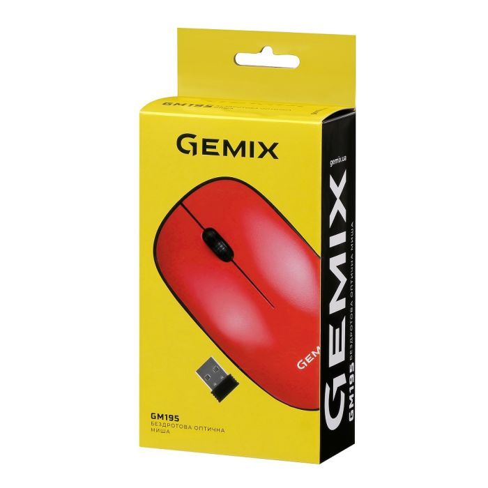 Мишка Gemix GM195 Wireless Red (GM195Rd) зображення 5