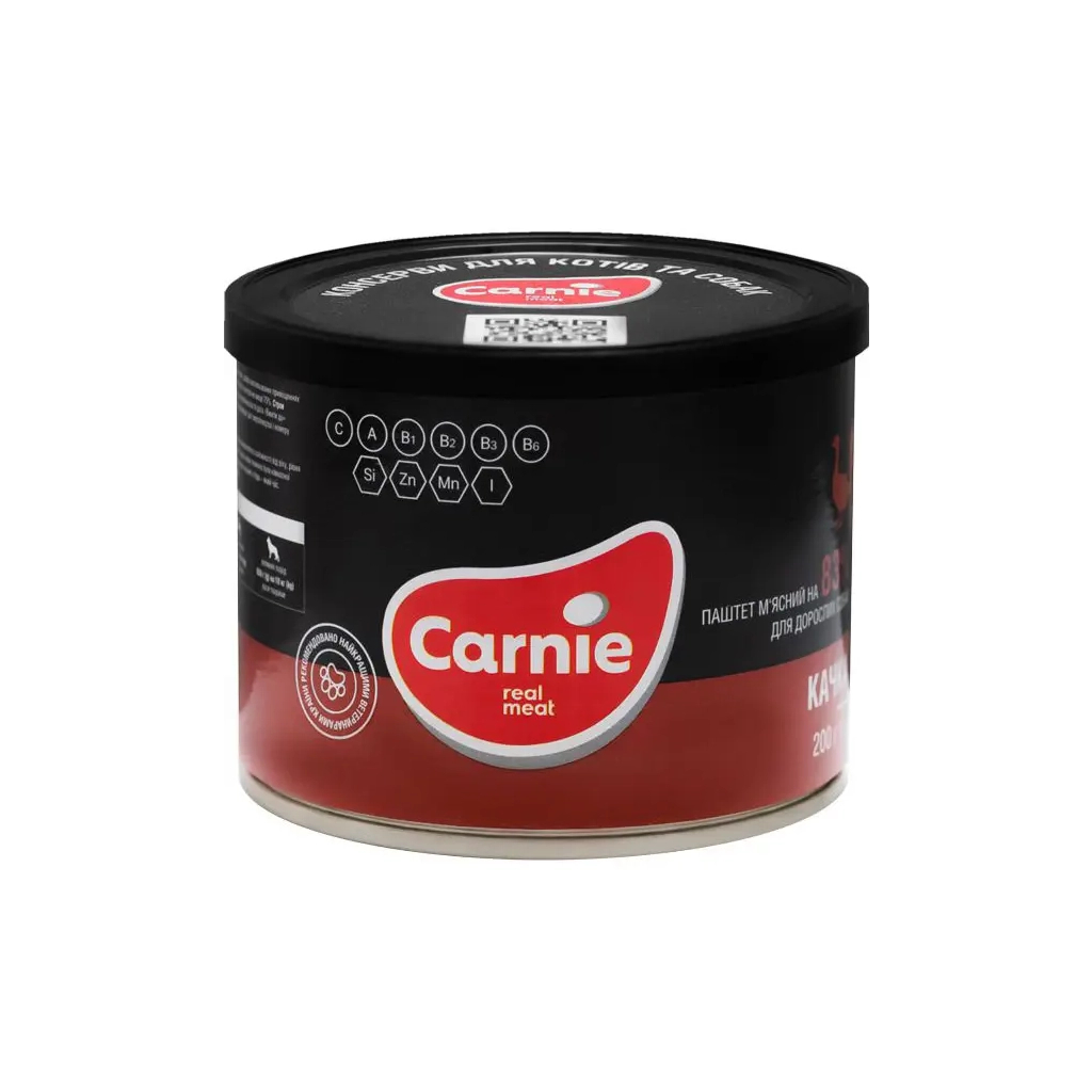Консервы для собак Carnie Dog мясной паштет из утки 200 г (4820255190174)