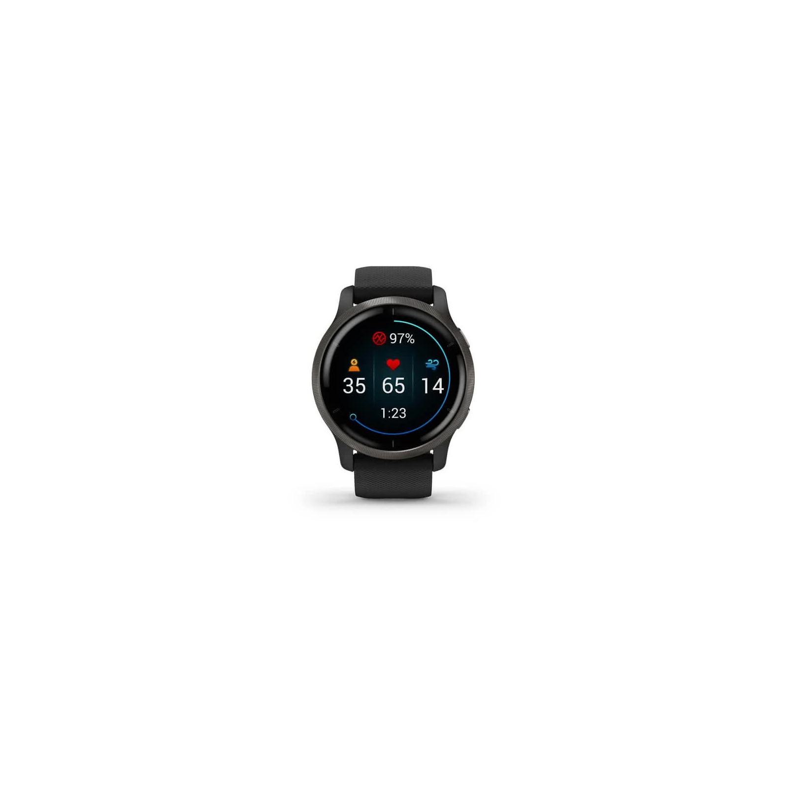 Смарт-часы Garmin Venu 2, Black + Slate, GPS (010-02430-11) изображение 2