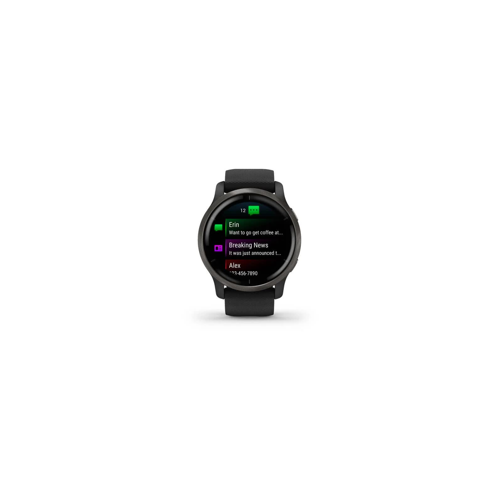Смарт-годинник Garmin Venu 2, Black + Slate, GPS (010-02430-11) зображення 4