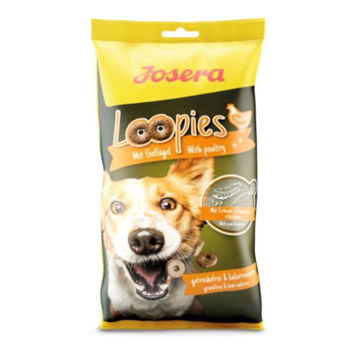 Лакомство для собак Josera LOOPIES MIT GEFLÜGEL 150 г (4032254746959)