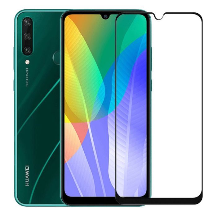Стекло защитное PowerPlant Full screen Huawei Y6p, Black (GL609482)