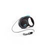 Поводок для собак Flexi Black Design XS трос 3 м (голубой) (4000498033234)
