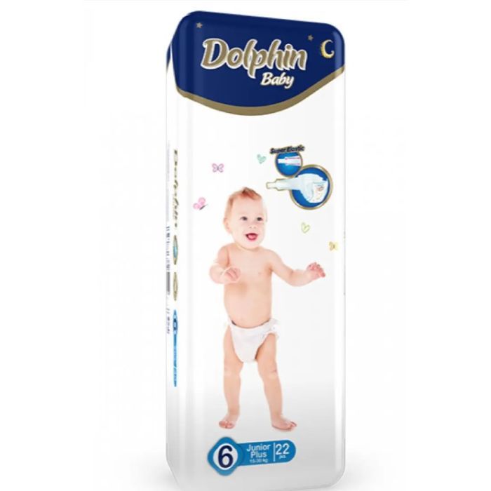 Подгузники Dolphin Junior Plus 15-30 кг 22 шт (8680131203413)