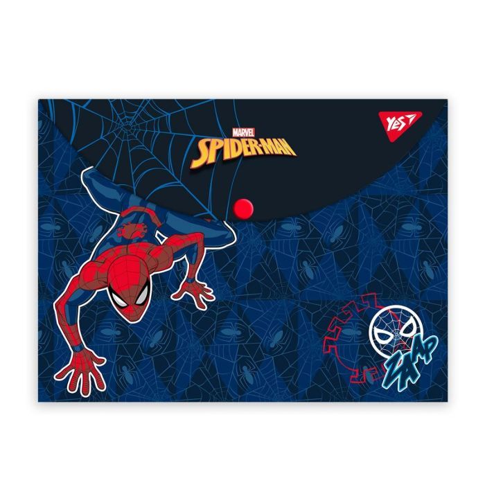 Папка - конверт Yes на кнопке А4 Marvel.Spiderman (492024)