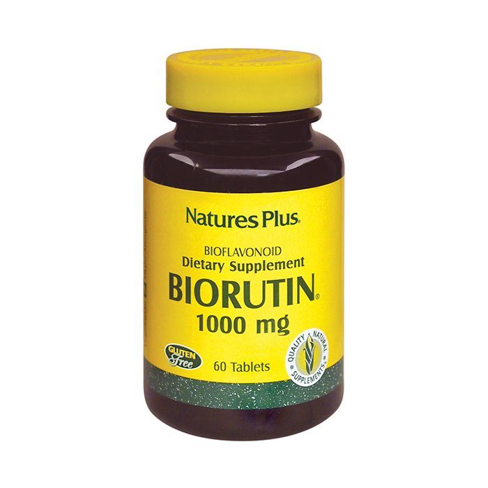 Минералы Natures Plus Рутин 1000мг, BioRutin, 60 таблеток (NTP2560)