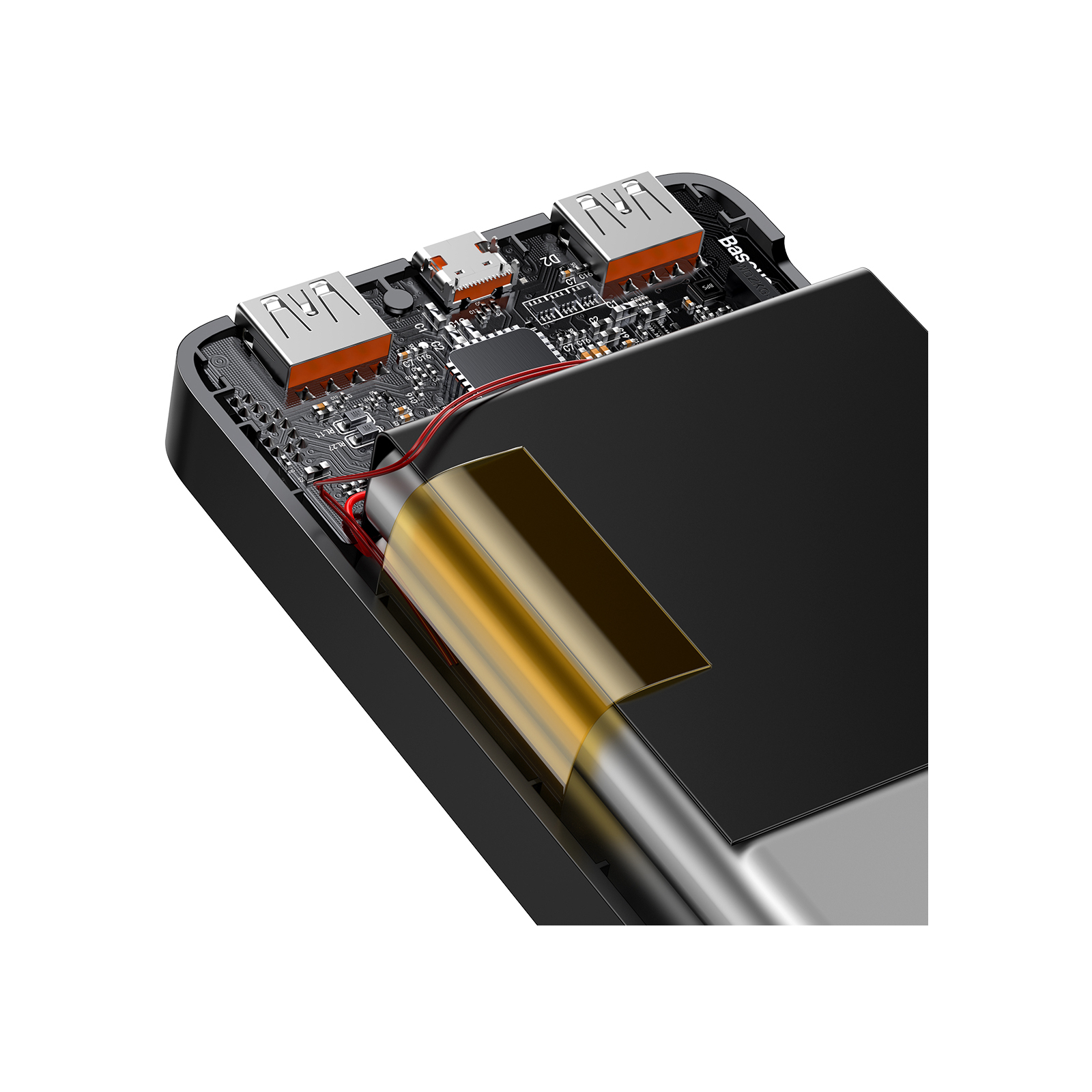 Батарея універсальна Baseus Bipow 20000mAh, PD/20W, QC3.0/USB-C, 2*USB-A/3A(max.), black (PPDML-M01) зображення 6