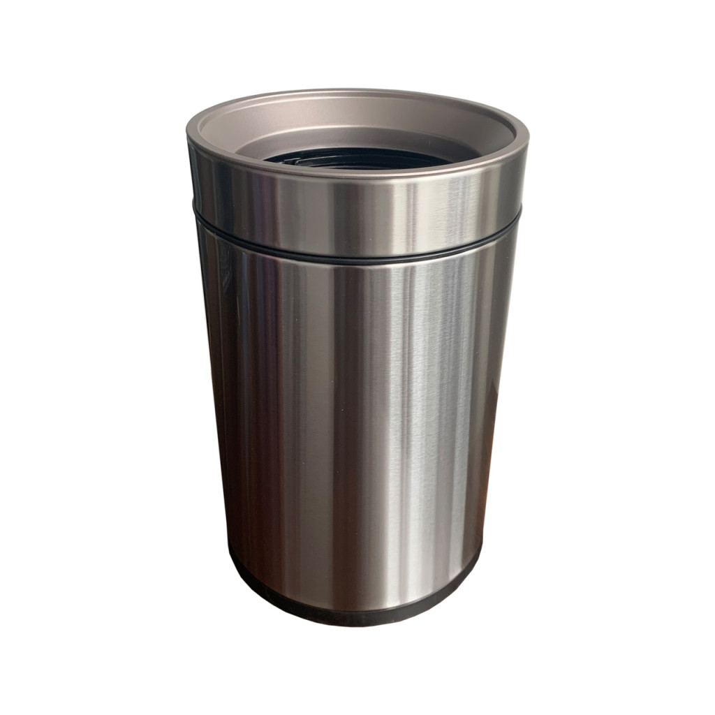 Контейнер для мусора JAH круглый без крышки серебряный металлик 12 л (6338) изображение 2