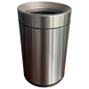 Контейнер для мусора JAH круглый без крышки серебряный металлик 12 л (6338) изображение 2