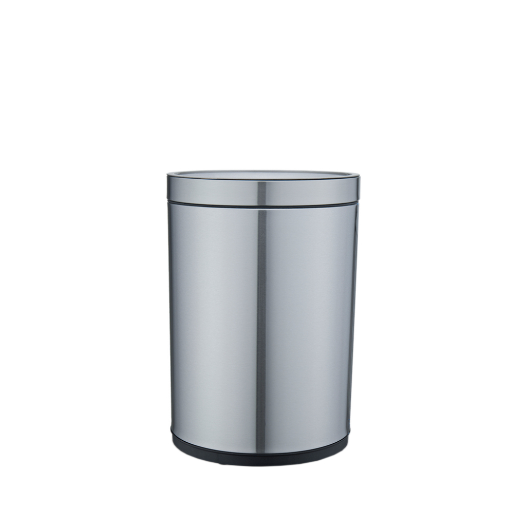 Контейнер для мусора JAH круглый без крышки серебряный металлик 12 л (6338) изображение 4