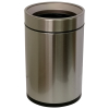 Контейнер для мусора JAH круглый без крышки серебряный металлик 12 л (6338)
