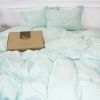 Постільна білизна MirSon SatinStripe 30-0013Azure 220х240 King Size (2200005252413) зображення 2
