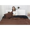 Постельное белье MirSon King Size Сатин Premium 0211+0055 Dark Chocolate 220х240 (2200001169616) изображение 2
