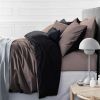 Постельное белье MirSon King Size Сатин Premium 0211+0055 Dark Chocolate 220х240 (2200001169616)