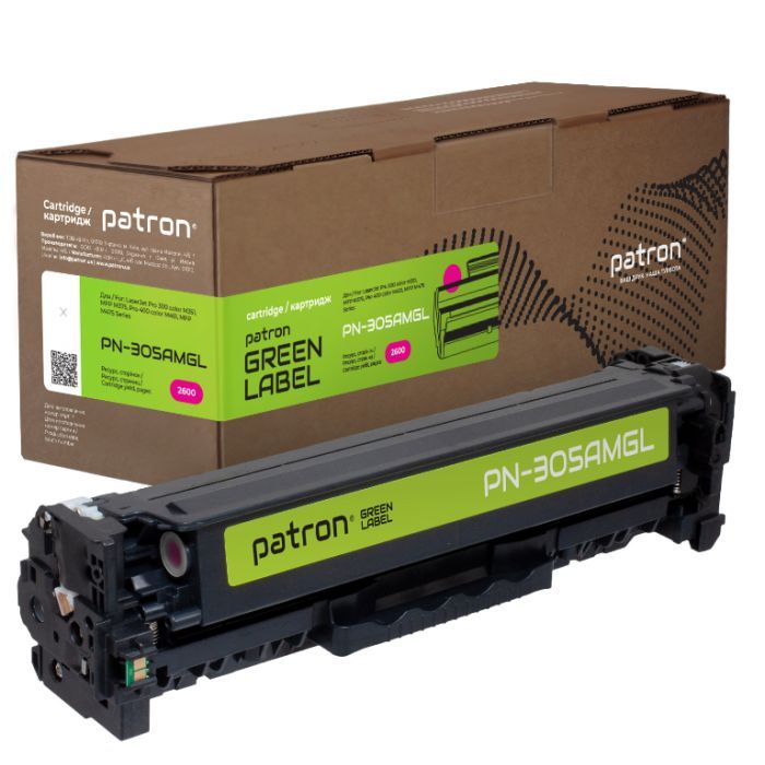 Картридж Patron HP 305A (CE413A) magenta Green Label (PN-305AMGL)