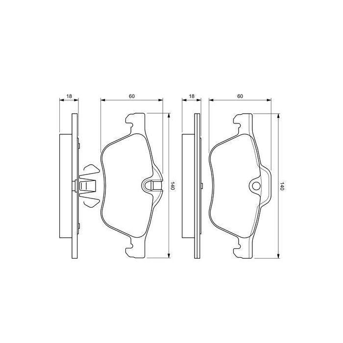 Гальмівні колодки Bosch 0 986 424 652 зображення 6