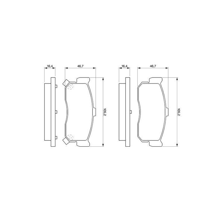 Тормозные колодки Bosch 0 986 461 144 изображение 3