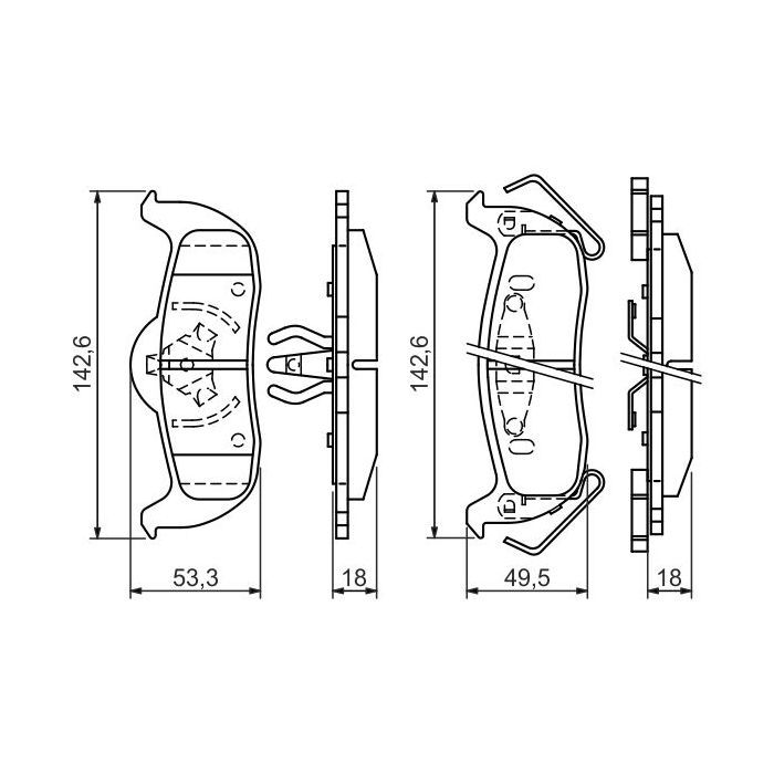 Гальмівні колодки Bosch 0 986 494 142 зображення 5