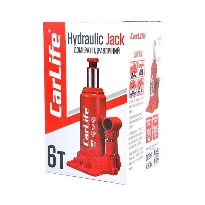Домкрат CarLife 6т 200-385мм (BJ406) изображение 5