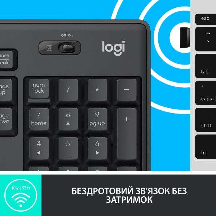 Комплект Logitech MK295 Silent UA Graphite (920-009800) изображение 5