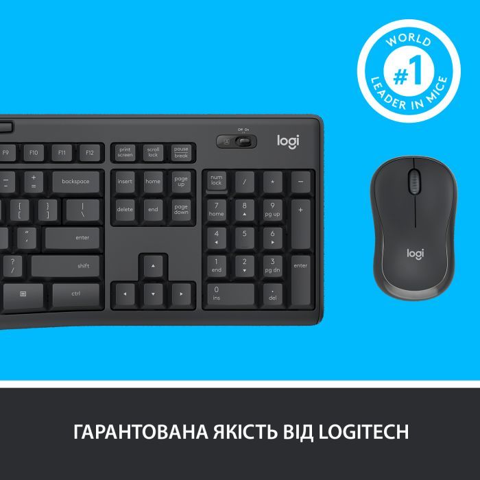 Комплект Logitech MK295 Silent UA Graphite (920-009800) изображение 8