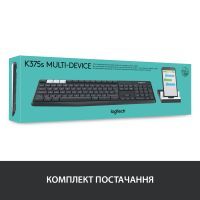 Клавиатура Logitech K375s Multi-Device Wireless UA Graphite (920-008181) изображение 5