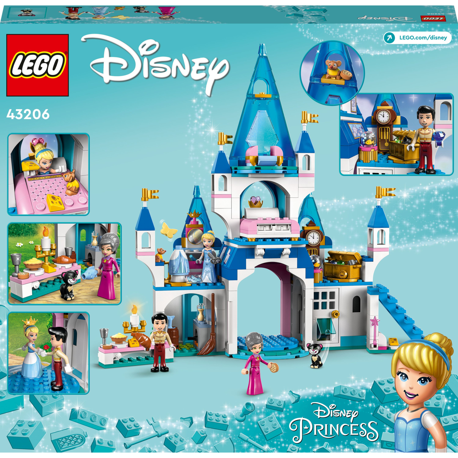 Конструктор LEGO Disney Princess Замок Золушки и Прекрасного принца (43206) изображение 10