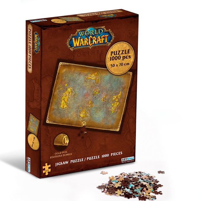 Пазл ABYstyle World of Warcraft Azeroth's map 1000 деталей (ABYJDP011) изображение 3