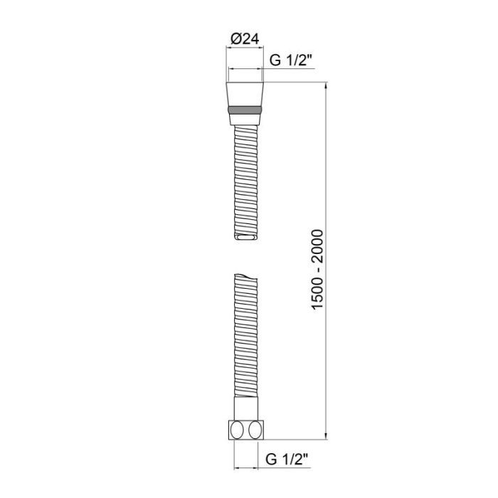 Шланг для душа Kroner C600 (CV023628) зображення 2