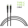 Дата кабель Type-C to Type-C 1.2m CBFLEXTT1 18W black Intaleo (1283126504082)