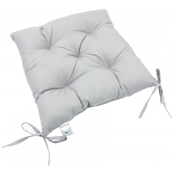 Подушка на стул MirSon Ranforce Elite 16-5703 Light Gray 50x50 см (2200006276050)